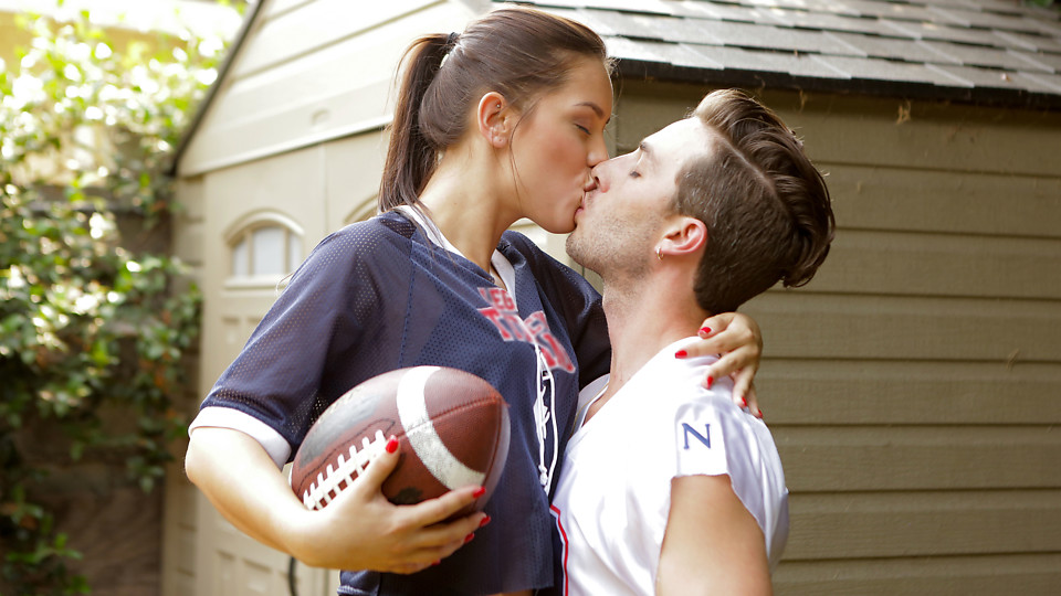 Sports practice turns into a hardcore pussy pounding as Alina Lopez peels off her clothes for a sweet and sexy game